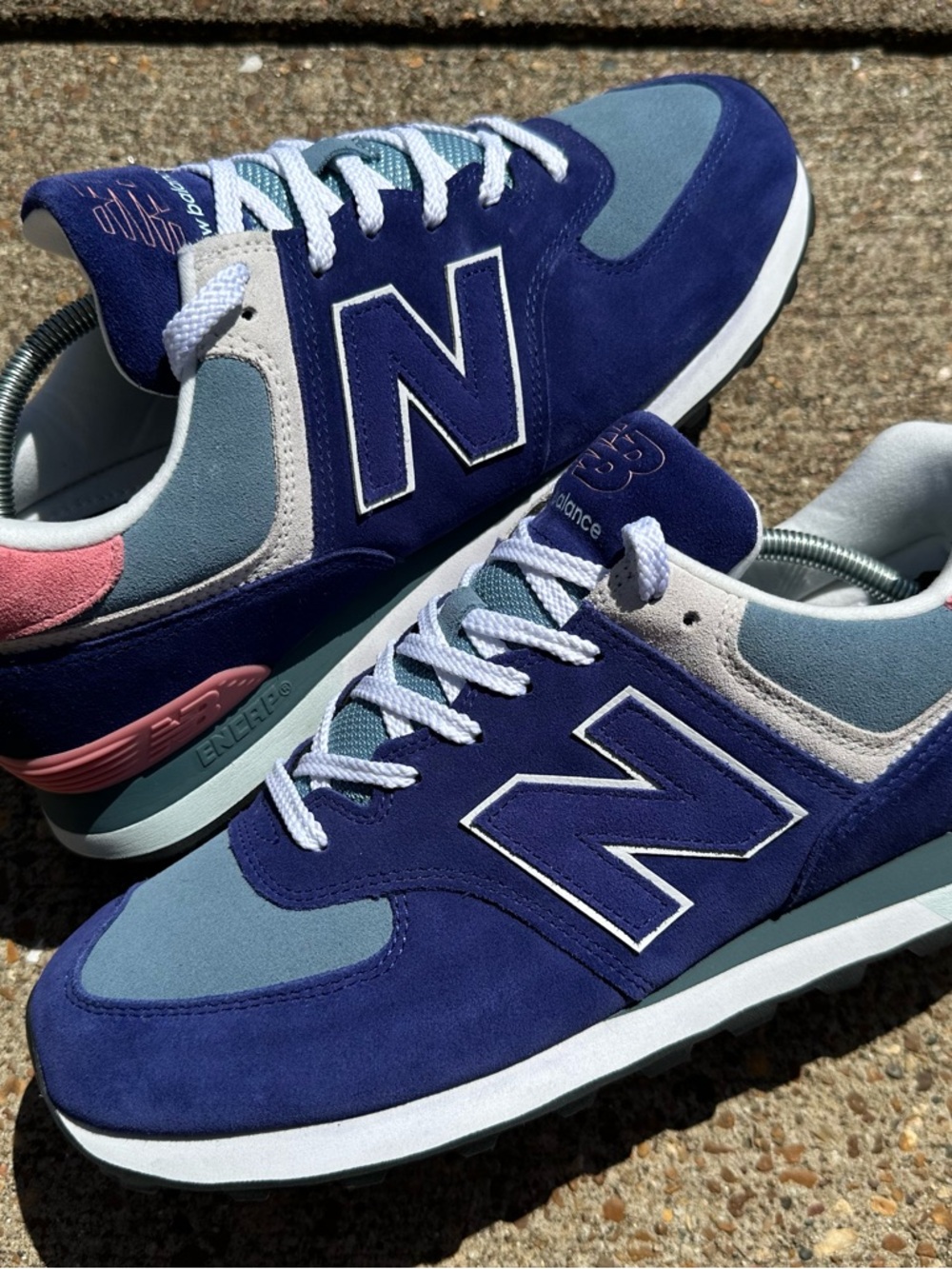 New balance 574 blue/pink men’s 11